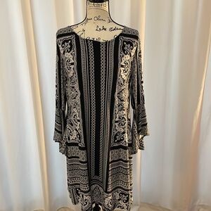 INC dress, size Large, black and white